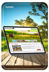 Website graphic design for Skylands Animal Sanctuary